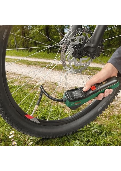 Home And Garden Easypump Elektrikli Hava Pompası Mini Kompresör, 3.0 Ah Akü, 3.6 V, Otomatik Durdurma Fonksiyonu, 150 Psi, 10.3 Bar, Led, Usb-C Şarj, Yeşil modelleri