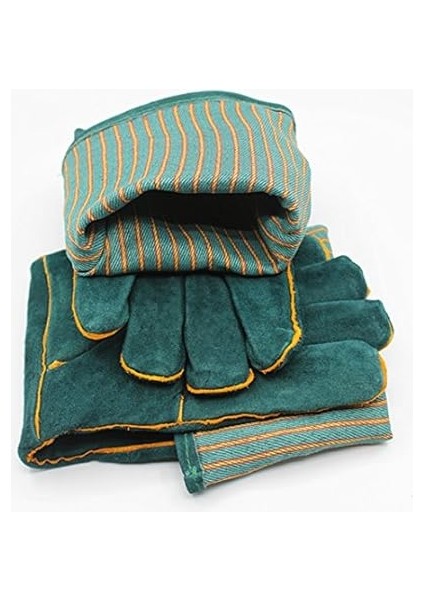 Anti-Bite Güvenlik Bite Eldiven Ultra Uzun Deri Yeşil Evcil Hayvanlar Kavrayan Beissende Koruyucu Eldiven Catch Dog Cat Sürüngen Hayvan Için modelleri