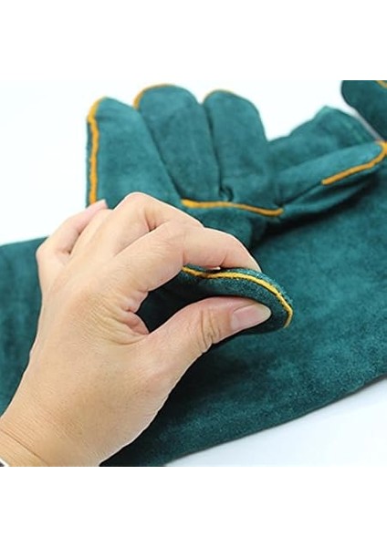 Anti-Bite Güvenlik Bite Eldiven Ultra Uzun Deri Yeşil Evcil Hayvanlar Kavrayan Beissende Koruyucu Eldiven Catch Dog Cat Sürüngen Hayvan Için indirimleri