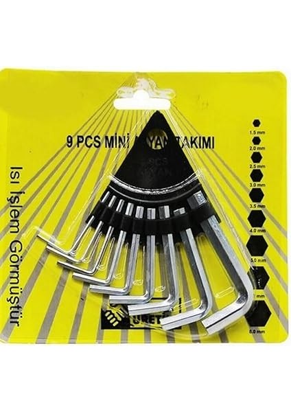 Parça Çelik Alyan Seti Kısa Düz Köşe Alyan Anahtar Takımı 1,5mm-8mm Arası Alyan Takımı Allen Anah fiyatları