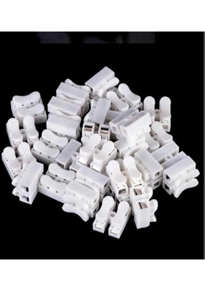 Lua Mandallı Vidasız Klemens Basmalı Tip 2 Li 2 Pin 100'LÜ Paket fırsatları