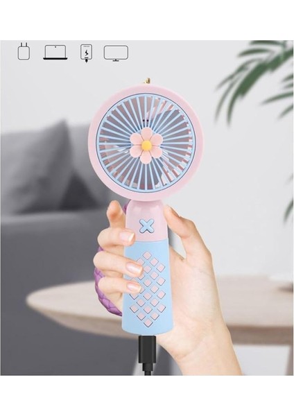 Şarjlı Mini Vantilatör Deri Anahtarlıklı modelleri