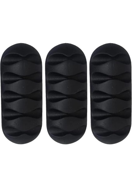 Home 3 Adet 5 Kanallı Kablo Tutucu Sabitleyici Kablo Sabitleyici Mouse Kablosu, Şarj Kablosu