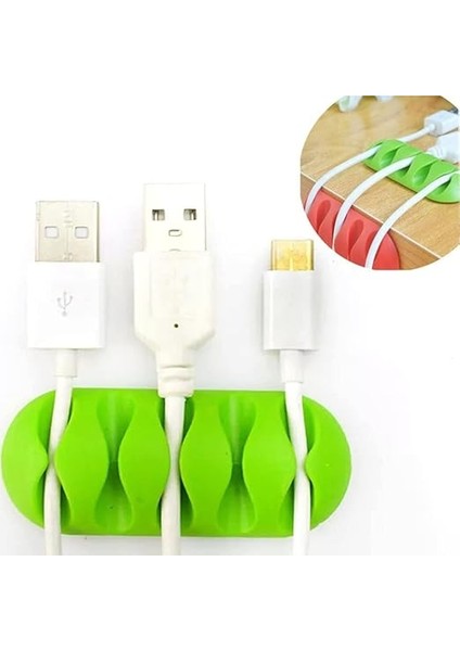 Home 3 Adet 5 Kanallı Kablo Tutucu Sabitleyici Kablo Sabitleyici Mouse Kablosu, Şarj Kablosu modelleri