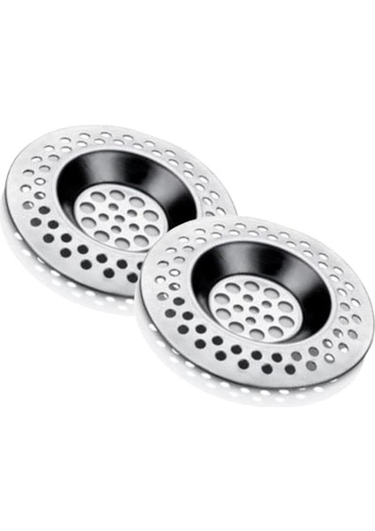 Lavabo Süzgeci Evye Süzgeç 2'li Set 8 cm Pratik Mutfak Aleti Banyo/küvet Delikleri Gider Temizliği Uzun Ömürlü Metalik Süzgeç