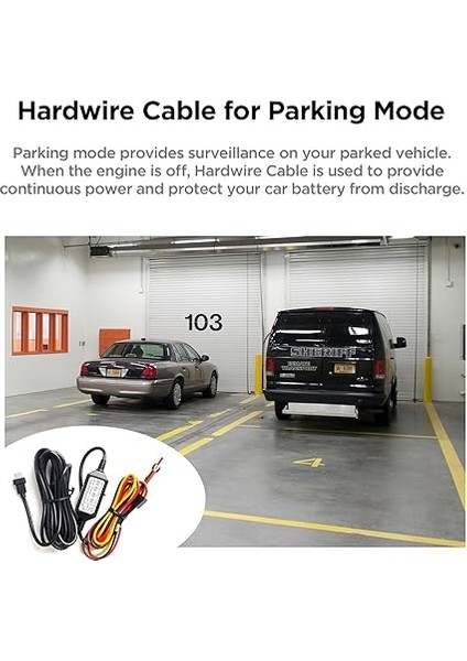 Hk3-C Araç Kamerası Için Type-C Park Modu Bağlantı Kiti Kablosu A139 / A139 Pro Modelleri Için fırsatları