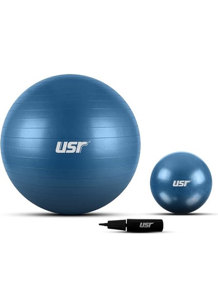 25+65 cm Pilates Topu + Pompası