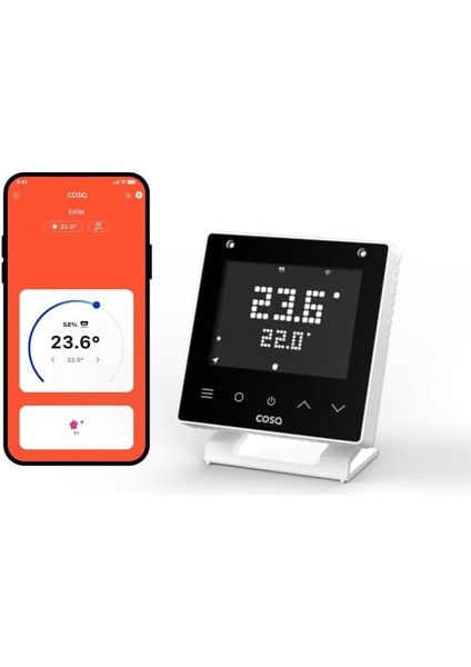 Akıllı Klima Kontrolü V5, Wi-Fi Bağlantılı Oda Termostatı, Mobil Uygulama Kontrollü