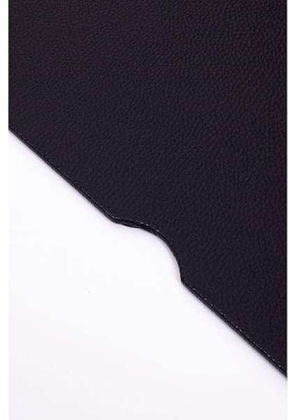 Office Deri Kapaklı Masa Sümeni Siyah Ahşap Detaylı 50X35CM indirimleri