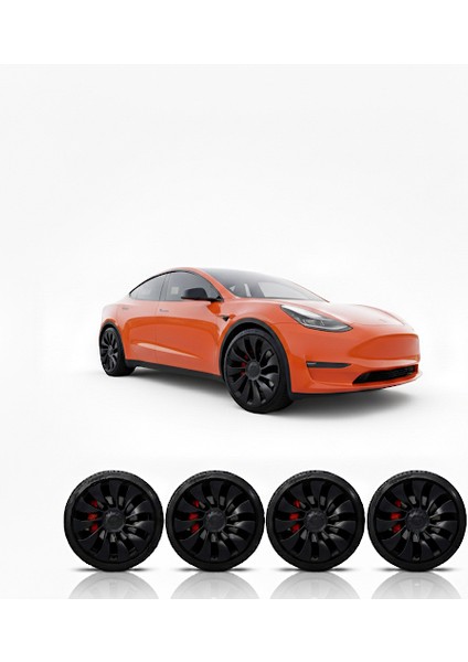 Tespx Tesla Uberturbine 21 Inc Jant Koruma Ürünü Özel Kesim Ppf'li 4 Jant