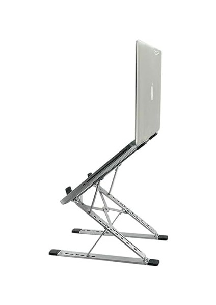 Kaliteli Tok Alüminyum Dizüstü Bilgisayar Notebook Standı Yüksekliği Ayarlanabilir 30CM Maksimum Yükseklik Stand Taşınabilir Yükseltici MacBook Uyumlu Tüm Dizüstü Bilgisayar 10-16 Inç N8 fiyatları