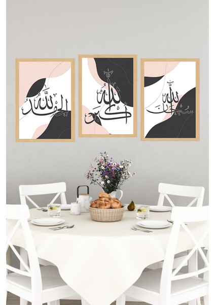 🖼️ Estetik & Anlamın Buluştuğu 3'lü Çerçeve Görünümlü Tablo Seti 🕊️✨🌟 CRVS1220 13 x 17 indirimleri