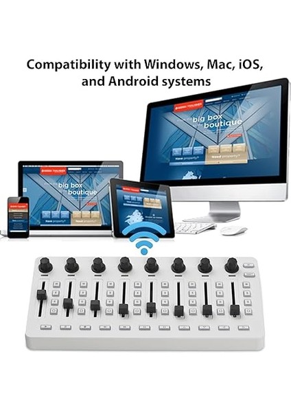 Kontrol Cihazı 43 Düğmeli 8 Düğmeli 8 Basmalı Düğmeli Mıdı Miks Konsolu Bt Bağlantısı Pil/tip-C Güç Kaynağı USB Mıdı Kontrol Cihazı Çoğu Elektroakustik Enstrüman Için Mikser indirimleri