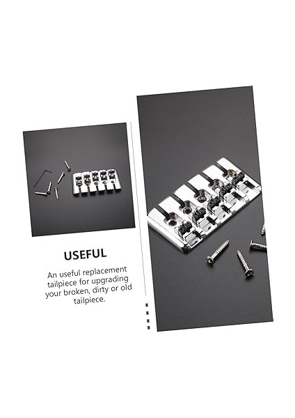 5 Telli Bas Gitar Aksesuarı - Köprü Eyeri ile Sabit Kuyruk Parçası Metal Yapı indirimleri