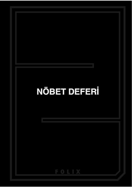 Günlük Nöbet Defteri 100 Yaprak Günlük 22X32 cm