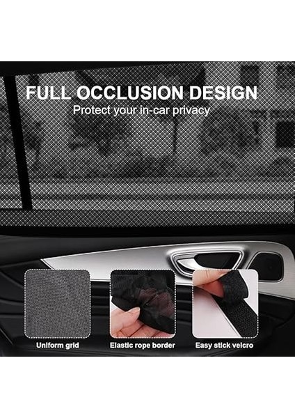 Güneşlik Perde Araba Yan Cam Perdesi Önleyici Araç Içi Güneşliği Için Güneş Sinekliği Arka Koltuk Örtü Koruyucu (2) modelleri