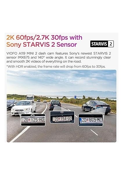 A119 Mini-2 Hdr 2k 60FPS 5ghz Wifi ve Gps'li Araç Kamerası fiyatları
