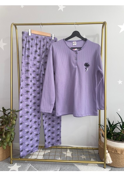 Fitilli Viskon Kışlık Kalın Bayan Pijama Takımı fiyatları