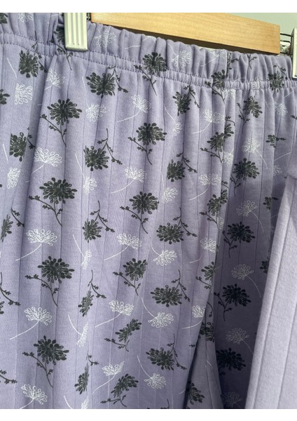 Fitilli Viskon Kışlık Kalın Bayan Pijama Takımı