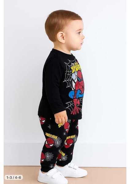 Siyah Örümcek Adam 1-3 Yaş Çocuk Alt Üst Takımı fiyatları