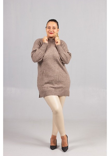 Geniş Kalıp! Yumoş Triko Kazak Büyük Beden Kadın Şıklığı modelleri