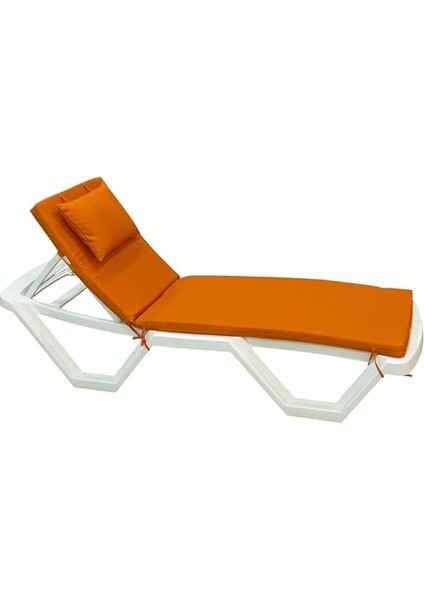 Şezlong Minderi Yastıklı 5cm Sünger Turuncu fırsatları