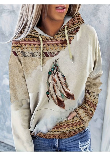 Kadın Uzun Kollu Kapşonlu Bağcıklı Şardonlu Dalgıç Bluz modelleri