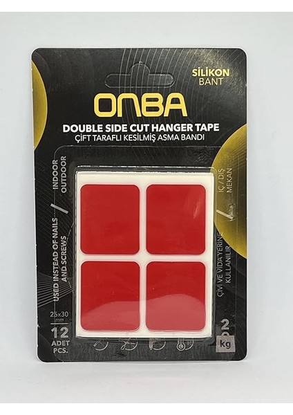 &amp; Blue Home - Çift Taraflı Bant | Kesilmiş Asma Bandı