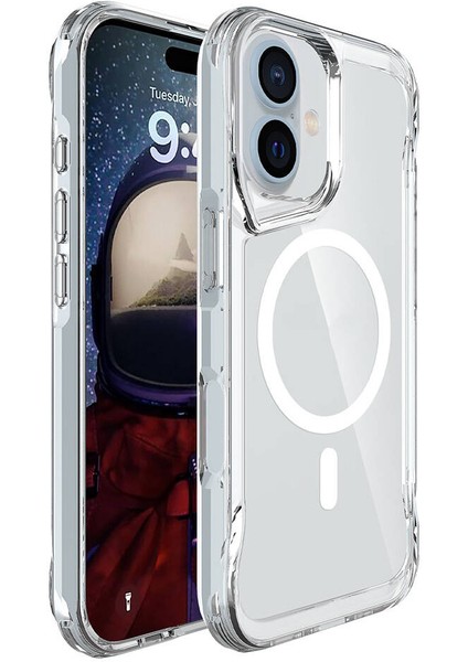 Apple iPhone 16 Plus Kılıf Zore M-Safe Şarj Özellikli T-Max M-Safe Kapak