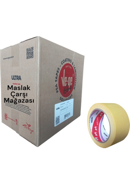Maskeleme Bandı Ve-Ge Ultra 48MM x 35M 36'lı Koli Sarı Renk
