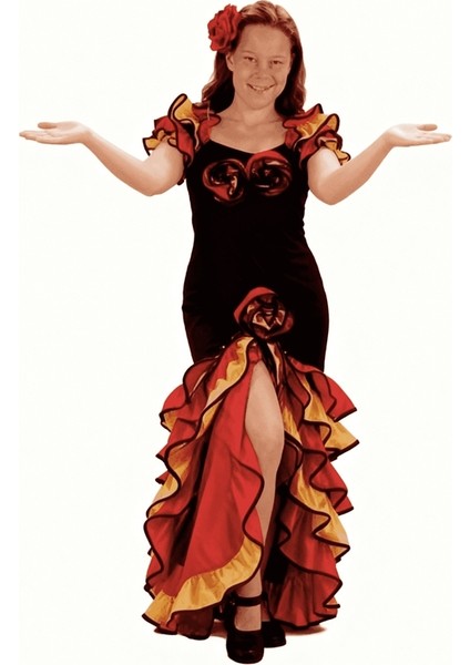 Ispanyol Yetişkin Kadın Kostümü | Roman Kadın Kıyafeti modelleri