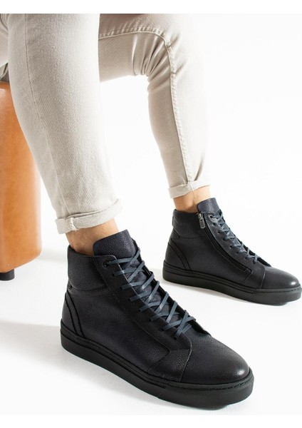 Erkek Lacivert Hakiki Deri Bot fiyatları