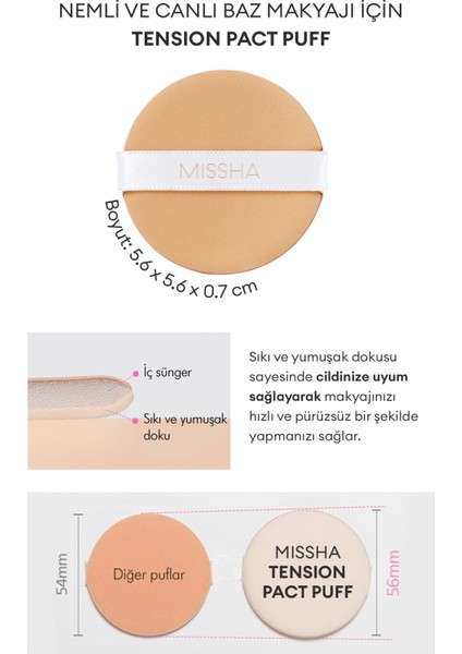 Canlı Görünüm Sunan Makyaj Pufu Tension Pact Puff indirimleri