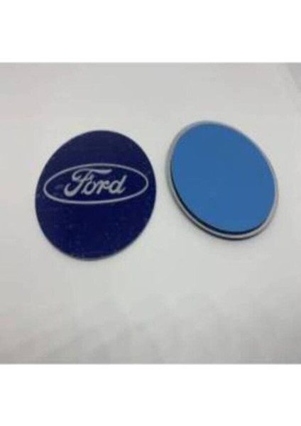 Lacivert Renk Logo Alüminyum 56 mm 4 Adet Jant Göbek Stıcker modelleri