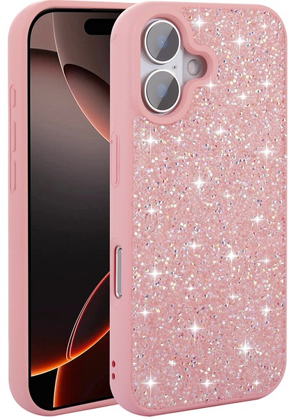 Apple iPhone 16 Kılıf Parlak Taşlı Tasarım Zore Pırlanta Kapak modelleri