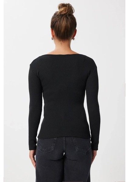 Kadın Dantel Detay V Yaka Kaskorse Kumaş Bluz indirimleri