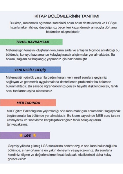 LGS MATEMATİK VİDEO DERS KİTABI 1 fiyatları