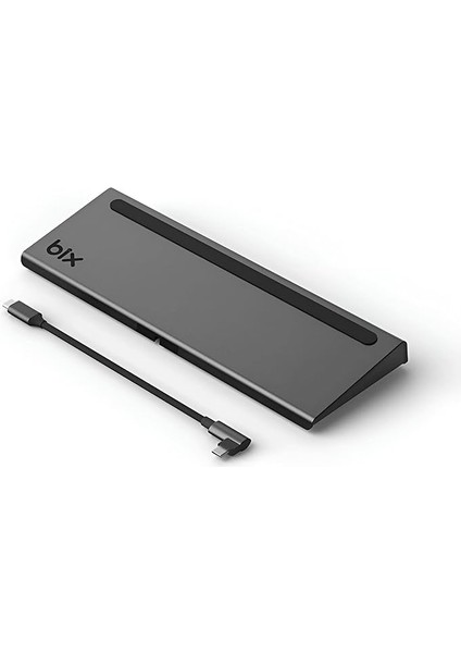 BX12HB 11'i 1 USB C Hub, 4K Hdmı, Dp, Vga, Görüntü Aktarımı, 100W Pd, 3x USB 3.0 Girişi, 1 Gigabit Ethernet, Micro Sd/sd Girişi, 3,5 mm Jack. MacBook Pro Için Multiport Bağlantı Noktası.