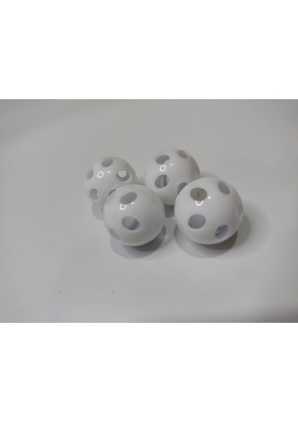 Amigurumi Çıngırak Topu Beyaz 30 mm 4 Adet