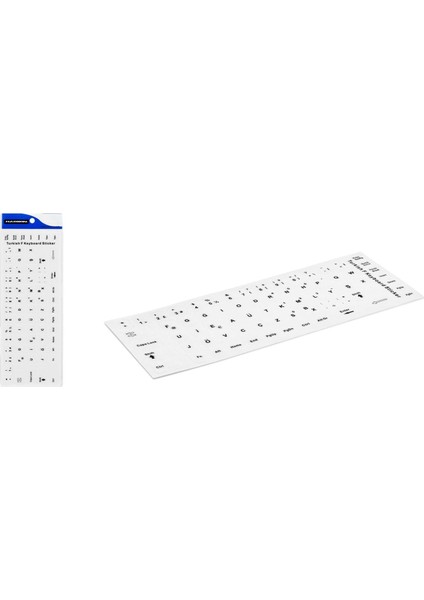 Klavye Stıcker Tuş Takımı Türkçe F Beyaz (Büyük) HDX8254B