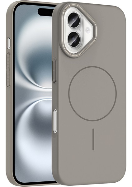 Apple iPhone 16 Kılıf M-Safe Şarj Özellikli Zore Ruby Sert Kapak fiyatları