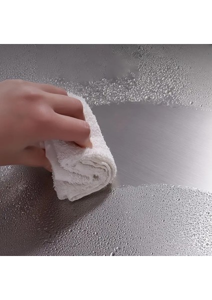 Paslanmaz Çelik Tezgah Üstü Kesme Doğrama Yoğurma Tahtası - L Kenar - Orta Boy