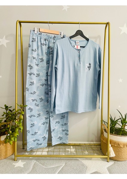 Fitilli Viskon Kışlık Kalın Bayan Pijama Takımı fiyatları