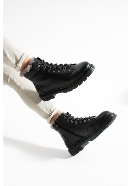 Erkek Siyah Hakiki Deri-Kürklü Bot fiyatları