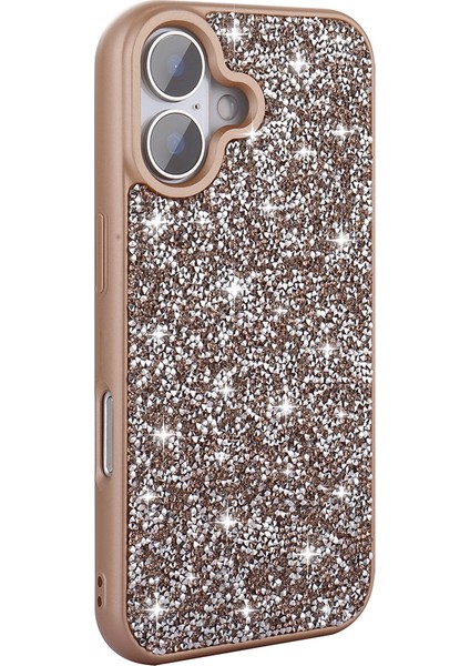 Apple iPhone 16 Kılıf Parlak Taşlı Tasarım Zore Pırlanta Kapak