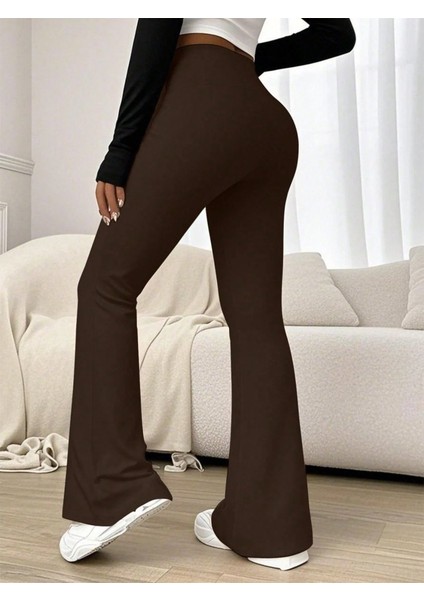 Kadın Yüksek Bel Ispanyol Paçalı Pantolon Tayt fiyatları