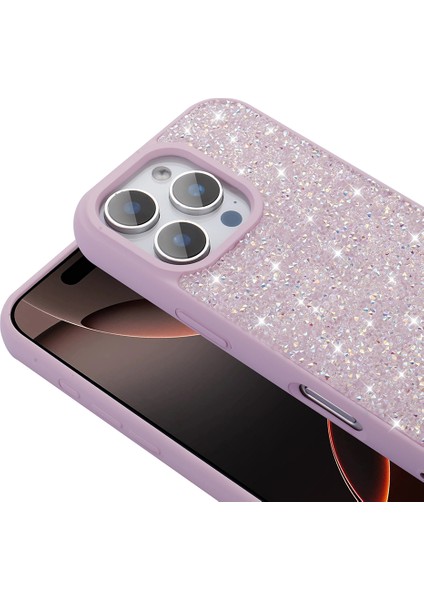 Apple iPhone 16 Pro Kılıf Parlak Taşlı Tasarım Zore Pırlanta Kapak fırsatları