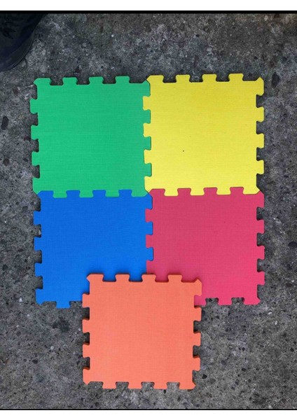 9 Parça Büyük Boy Düz Eva Oyun Karosu Yer Matı Puzzle Yapboz
