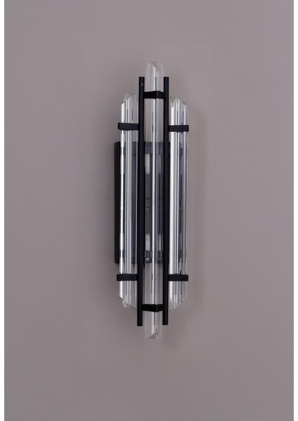 Helenora Cam Modern Siyah Renk Duvar Apliği