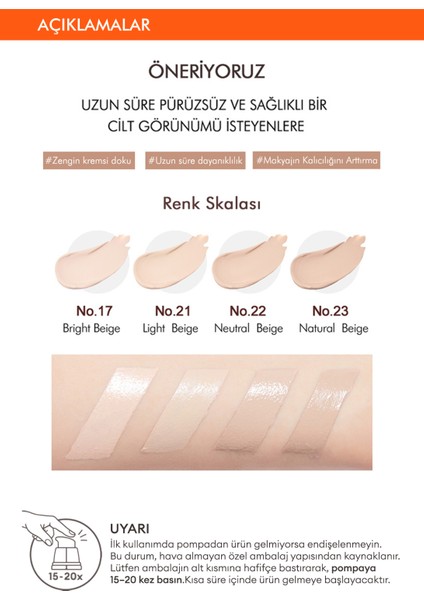 Yoğun Kapatıcılık Sağlayan Bitkisel İçerikli BB Krem M Choboyang BB Cream SPF30/PA++ No.22